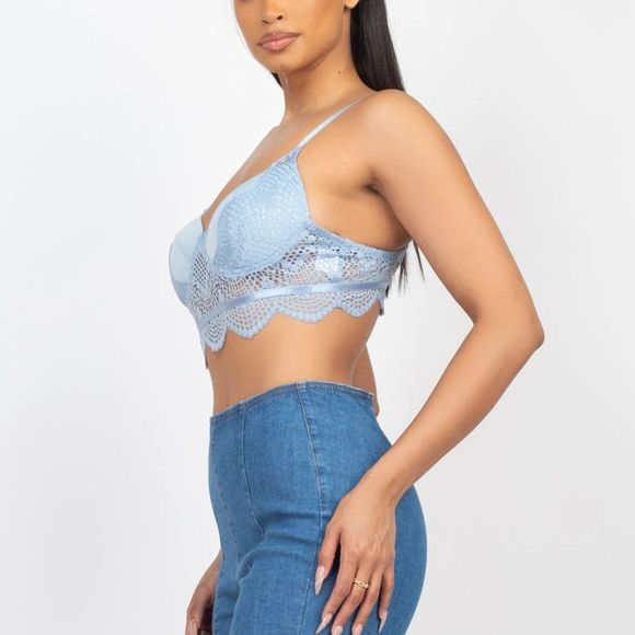 Lace Bustier Bralette Top - Bralette - Bustier - Crop top - Picture 5 of 5